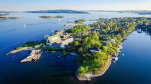 At home in Oslo with Ekaterina and Stian