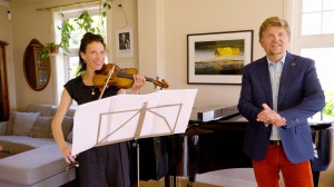 Alastair Miller in conversation with violinist Anne-Catherine Vonäsch Tvinnereim and opera singer Erlend Tvinnereim