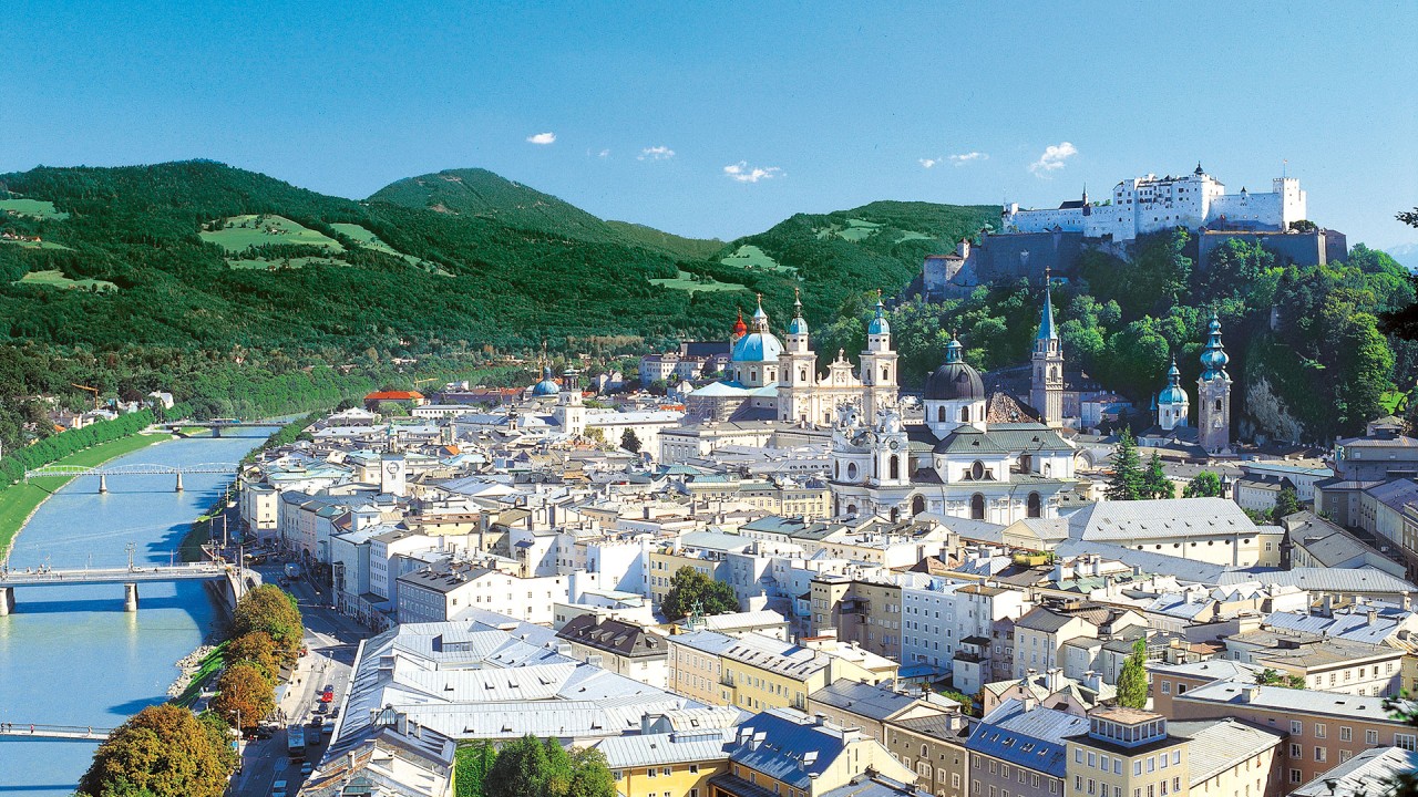 At home in Salzburg with Viking guides Peter Staudinger and Julia Hattinger)