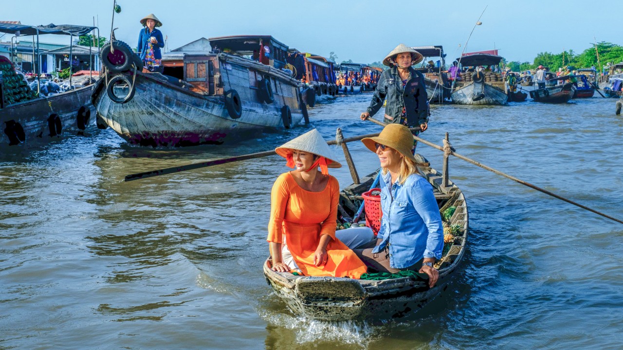 Uncover cuisine found along the Mekong River with Karine Hagen)